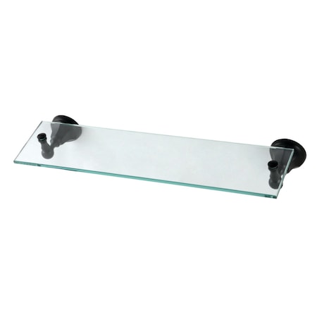 Kingston Brass Glass Shelf, Matte Black BA4819MB